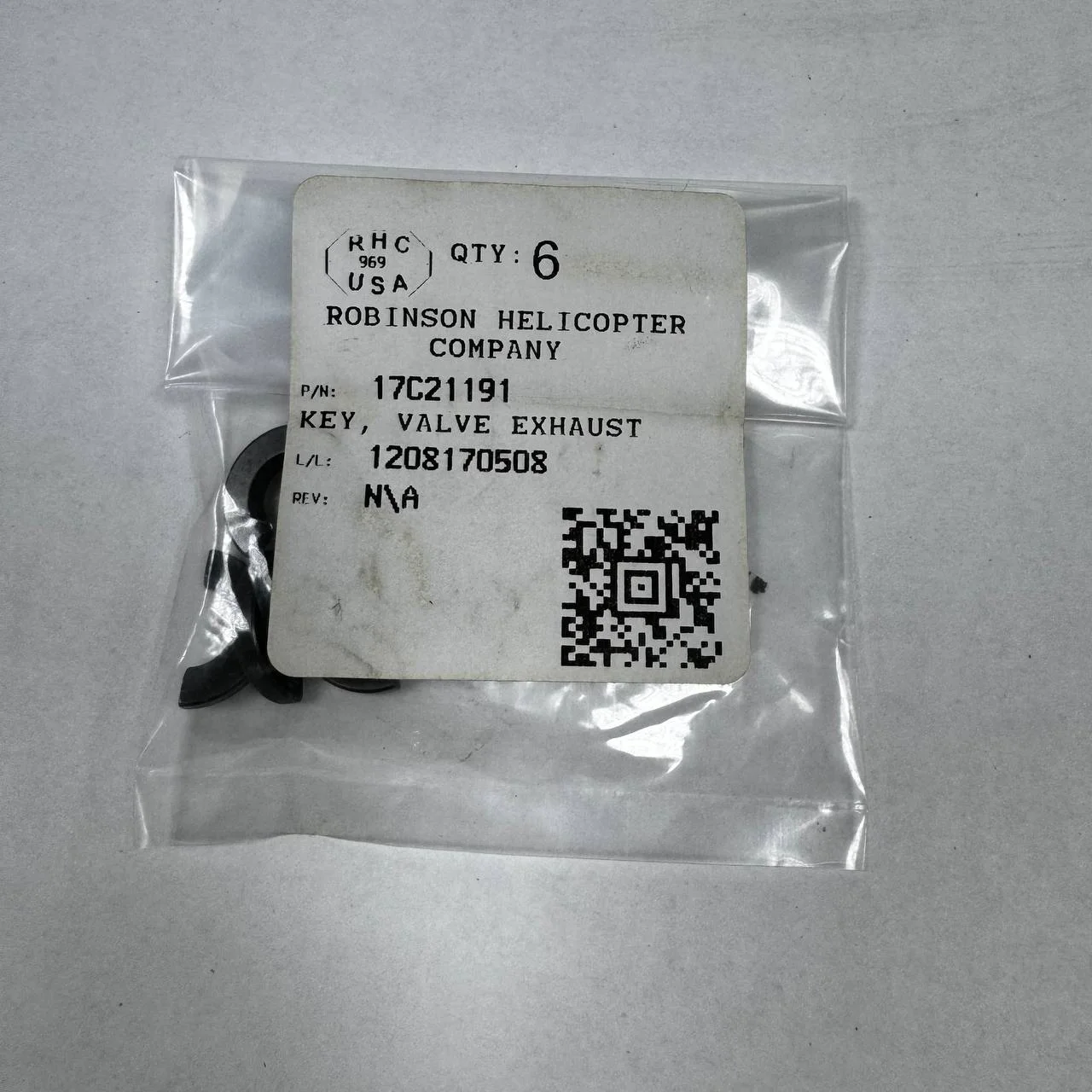 17C21191 — KEY VALVE EXHAUST
