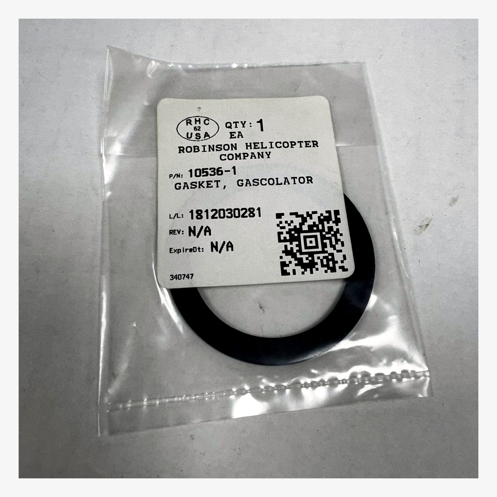 10536-1 — GASKET GASCOLATOR