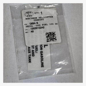 C654-5 — DECAL  AUX  FUEL 100