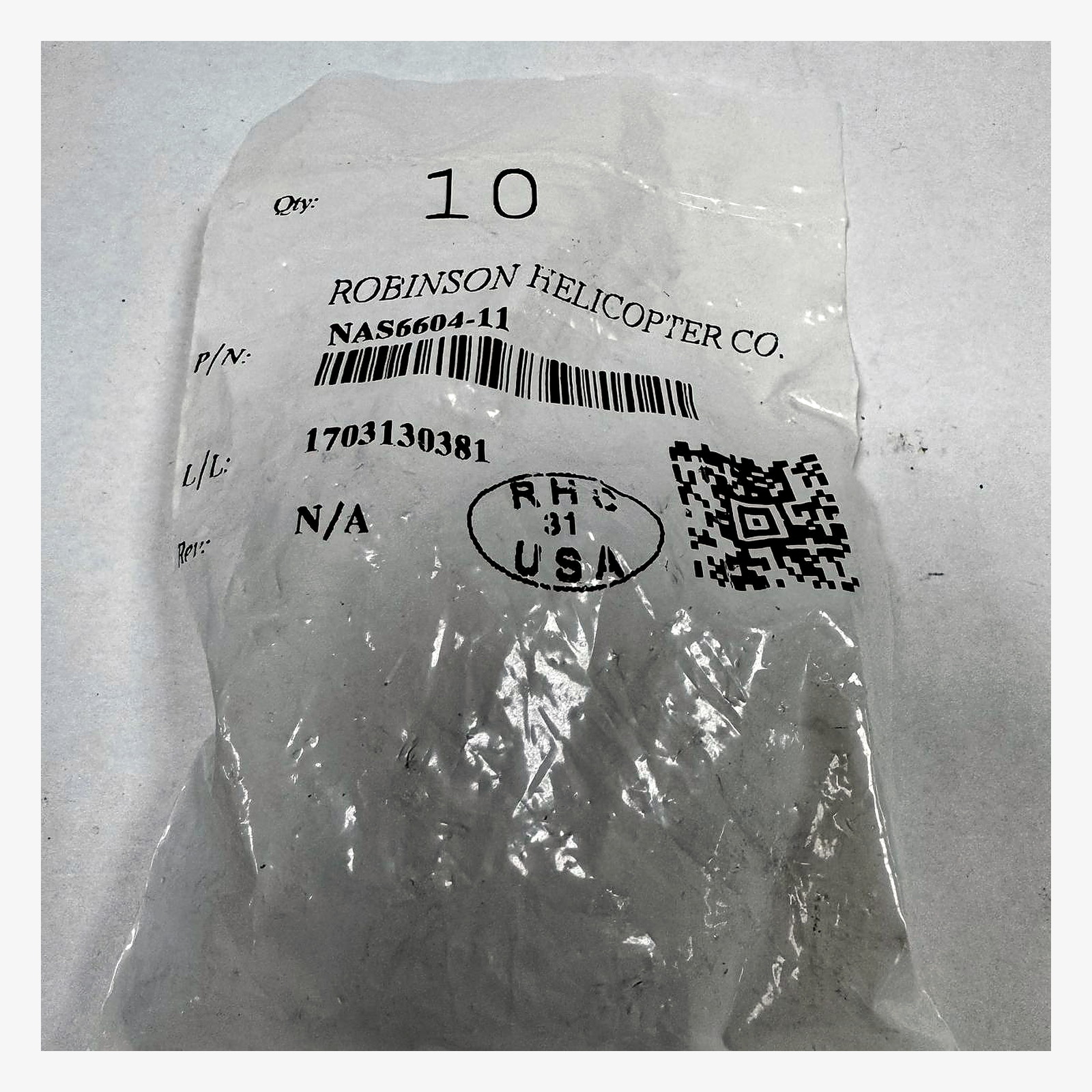 NAS6604-11 — BOLT