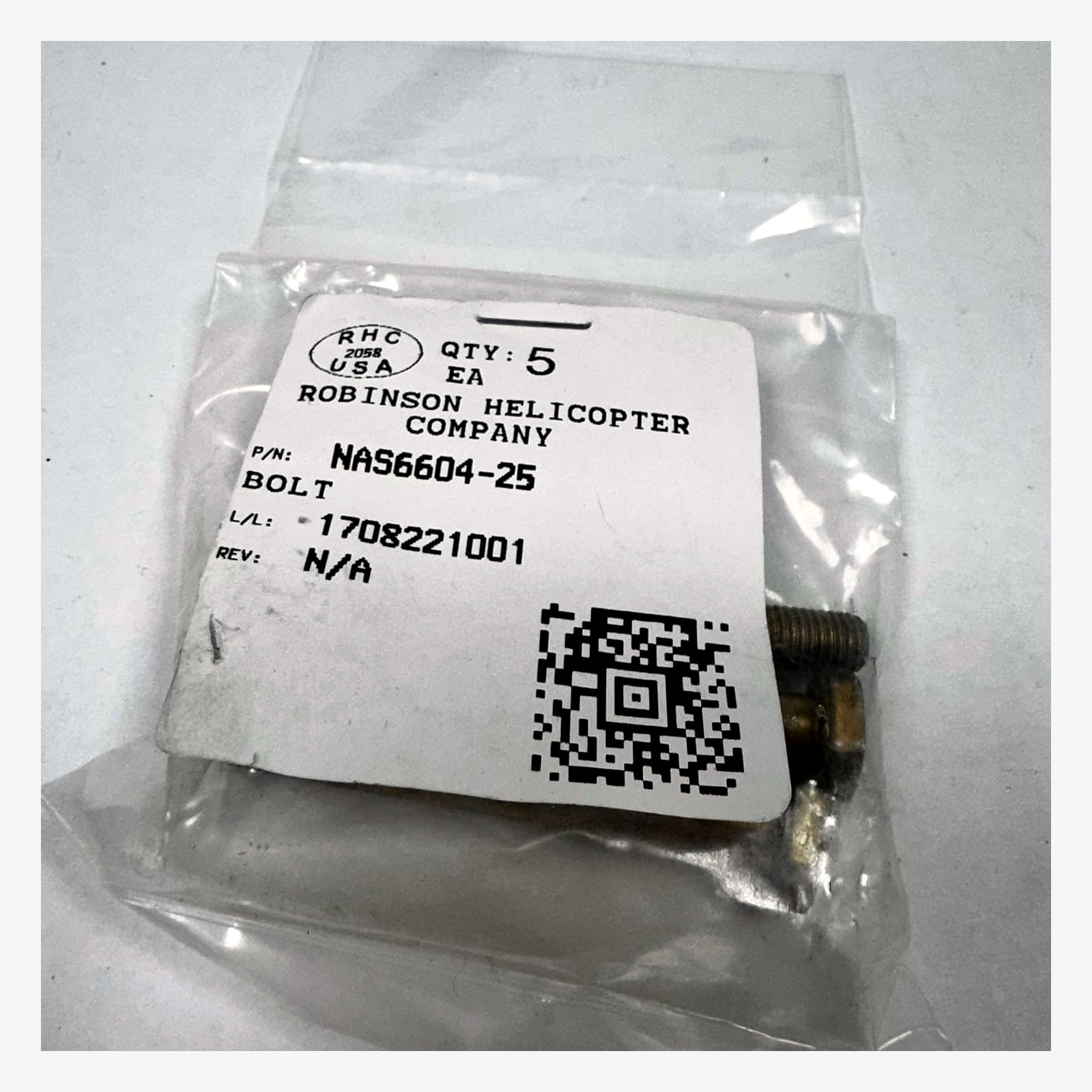 NAS6604-25 — BOLT